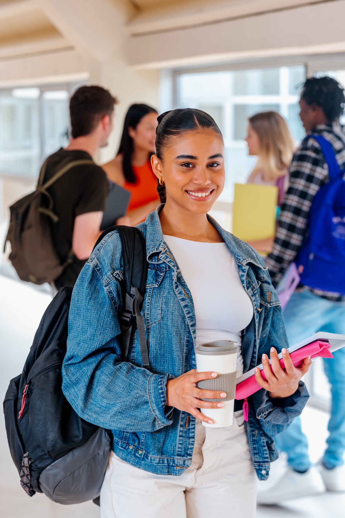 young woman college student